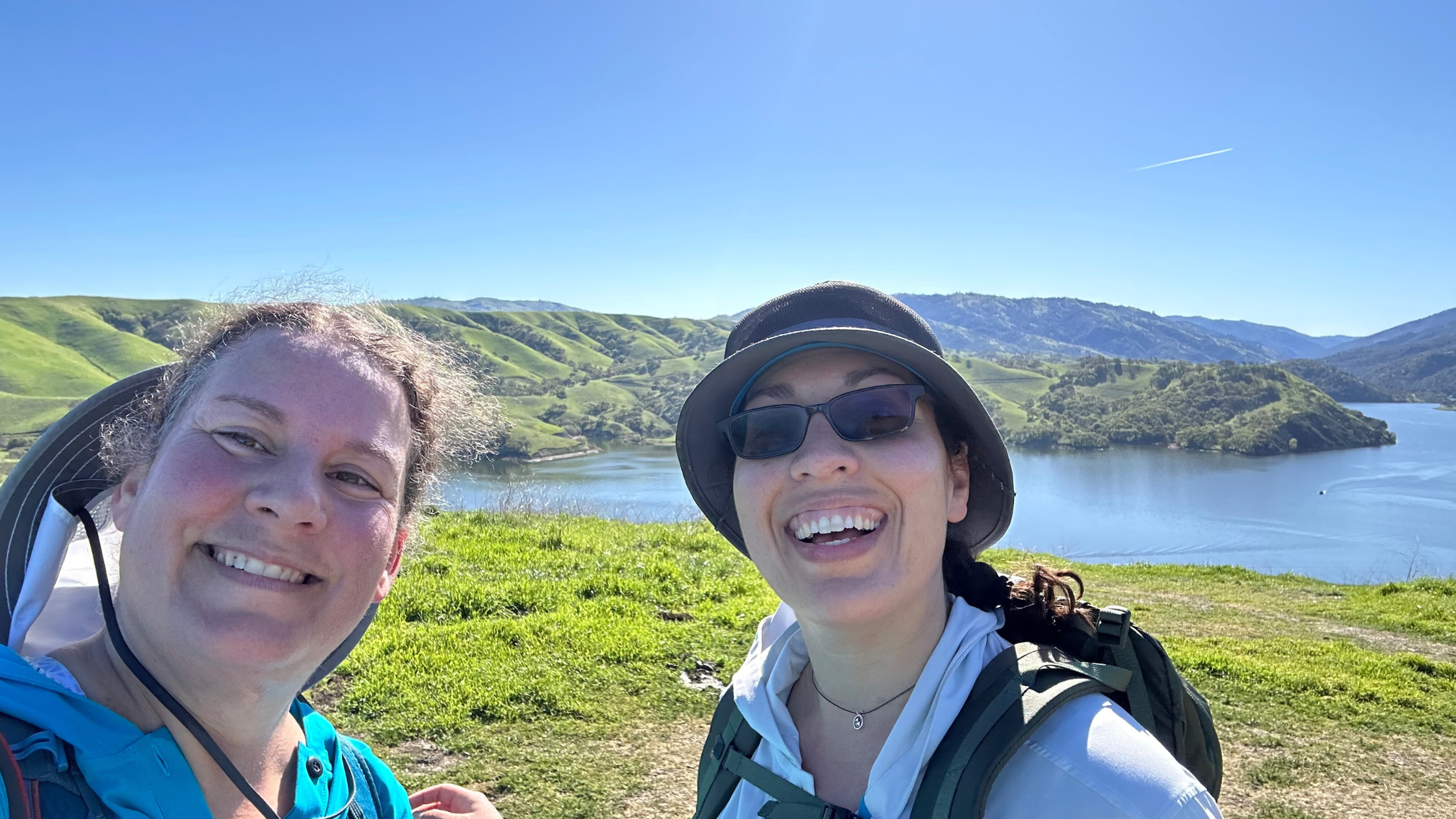 Training hike at Lake Del Valle