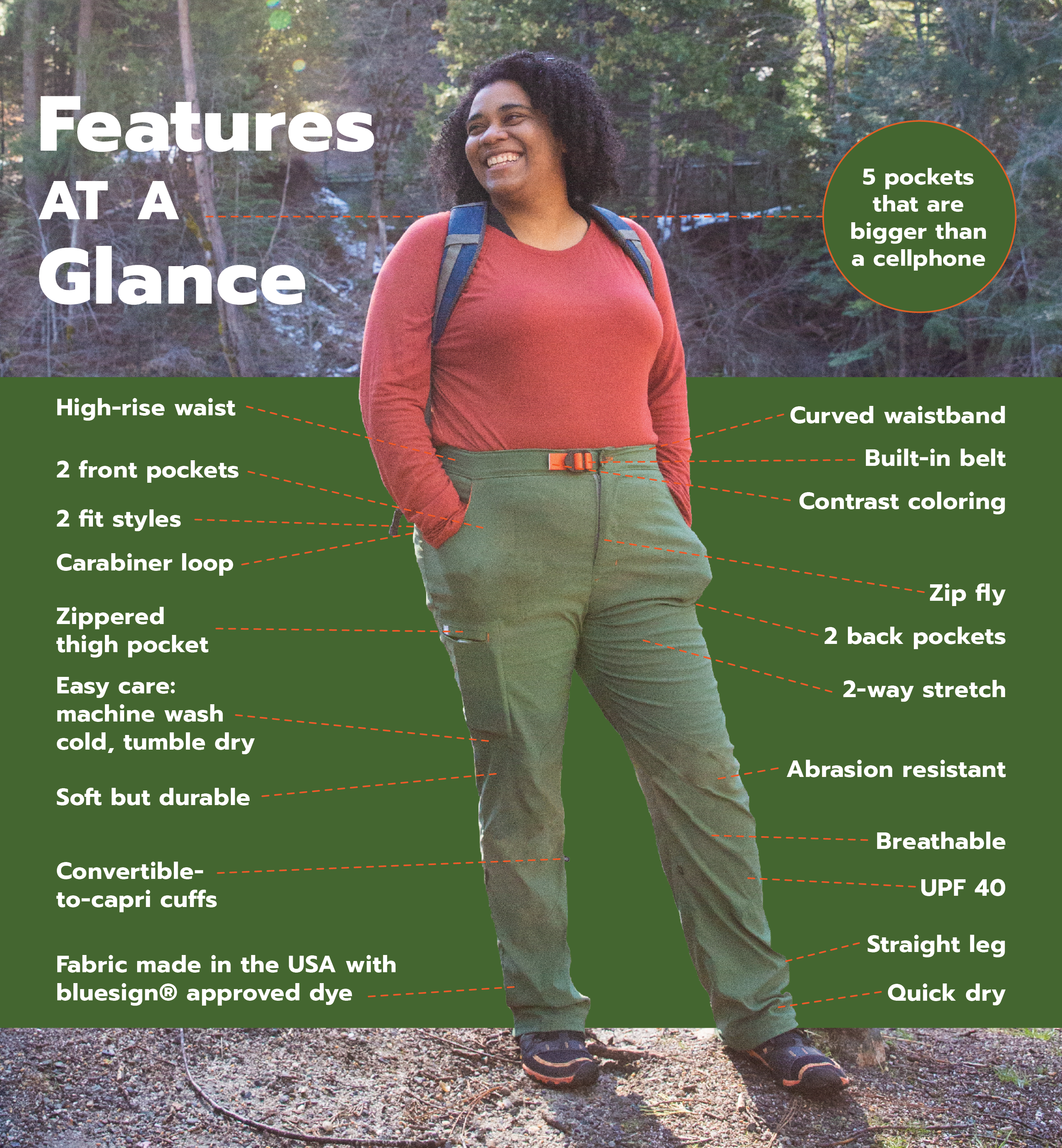 Alpine Parrot Ponderosa Pants  plus size womens outdoor trousers